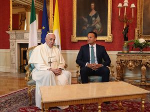 Pope Francis with Leo Varadkar