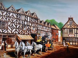 Supporting image for story: Then and now: Old photos and beautiful painting show how Shifnal has changed over the years