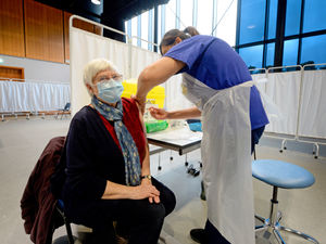 Supporting image for story: First patients get jabs at new vaccination sites as Shropshire's fight against coronavirus takes huge step forward