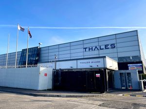 The Thales missile factory in east Belfast (PA)