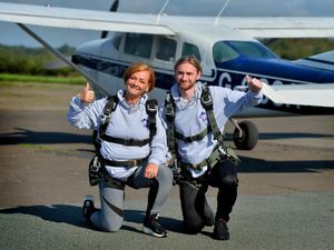 Supporting image for story: More than £43,000 raised in memory of Tunisia terror victims with tandem skydive