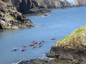 Kayaking sessions are led by friendly guides