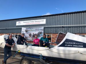 Supporting image for story: Timber firm supports oar-some rowers ahead of challenge