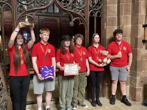 Supporting image for story: Bell ringing at the Bull Ring: Lichfield and Walsall youngsters claim victory in national competition held in iconic Birmingham church