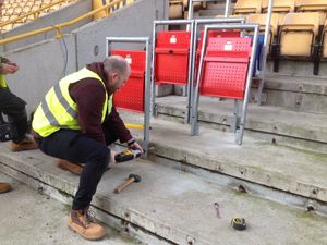  Safe standing seat options installed at Molineux