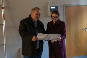 Craig Hodgson, Principal and Chief Executive of NSCG and Leigh Ingham, MP for Stafford, Eccleshall and the villages