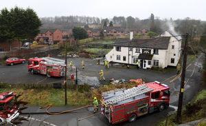 A fire at the Cheshire Cheese pub, Doseley Road, Dawley - PIcture: Sam Bagnall