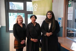 Jayne Franklin and Parveen Talwar from CET and Cllr Mariam Khan, Birmingham City Council’s Cabinet Member for Health and Social Care. PIC: NHS Birmingham and Solihull 