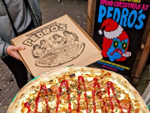 Supporting image for story: Late night pizza bar launches limited edition The Ghost Of Christmas Past(y) pizza