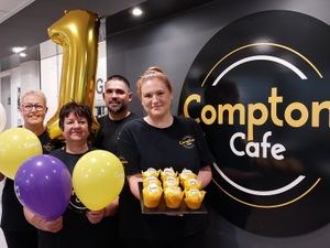 Supporting image for story: Compton Care celebrates first birthday of popular South Staffordshire cafe with coffee and cakes