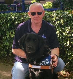 Nick Toni worked with Guide Dogs