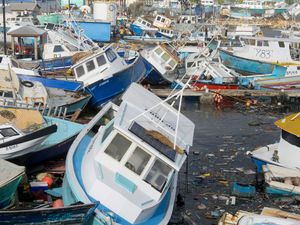 Supporting image for story: Hurricane Beryl rips through open waters after devastating southeast Caribbean