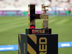 The Hundred winners trophy on display ahead of the 2024 final at Lord’s