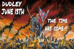 The group has used war-like imagery to promote its event