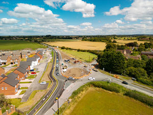 Supporting image for story: Nine months of roadworks on new roundabout for busy A442 near Telford complete at last