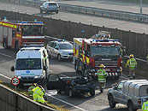 Supporting image for story: Crash chaos in rush hour