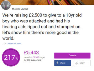 Supporting image for story: £5,000 raised for deaf schoolboy after Walsall attack