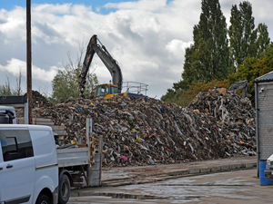 Supporting image for story: Diggers spotted clearing up 'nightmare' Willenhall waste mountain site