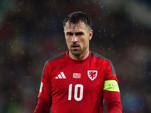 Aaron Ramsey in action for Wales