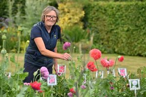 Juliet Banks in her garden Stream Barn that is opening as part of the trail this weekend. 