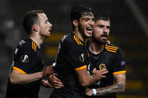 Diogo Jota, Raul Jimenez and Ruben Neves (PA)