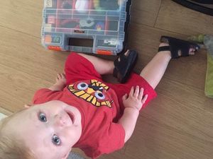 Supporting image for story: This genius dad replaced his baby's lunchbox with a toolbox and it's a game-changer