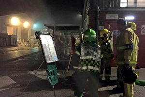 Emergency crews at the scene. Photo: @WMASHART