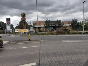 The McDonald's restaurant is coming on apace
