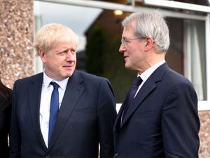 Boris Johnson with former North Shropshire MP Owen Paterson
