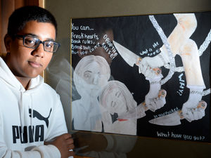 Supporting image for story: 'Real Knives, Real Lives': Students' hard-hitting message in new art exhibition