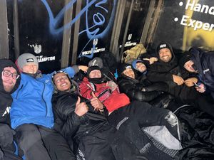 The group including members of Mandem Meetup in Wolverhampton