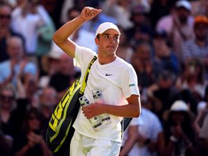 Supporting image for story: Oliver Tarvet wins Centre Court acclaim in entertaining loss to Carlos Alcaraz