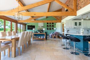 The kitchen/dining/living space at The Courtyard. Picture: Rightmove/Knight Frank. 