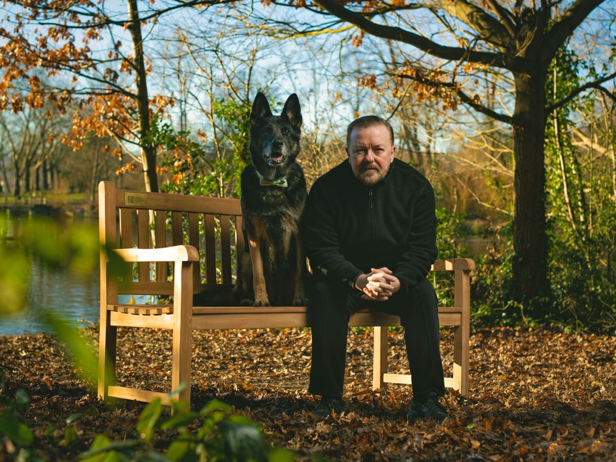 Ricky Gervais pays tribute to dog from After Life after death at 13