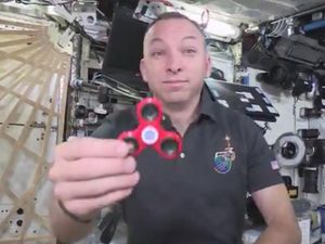 Supporting image for story: Watch: What happens when you use a fidget spinner in space?