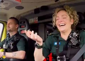 Michael Hipgrave and Deena Evans featured in a Christmas special of Inside the Ambulance last year on UKTV. Image: Inside the Ambulance/UKTV