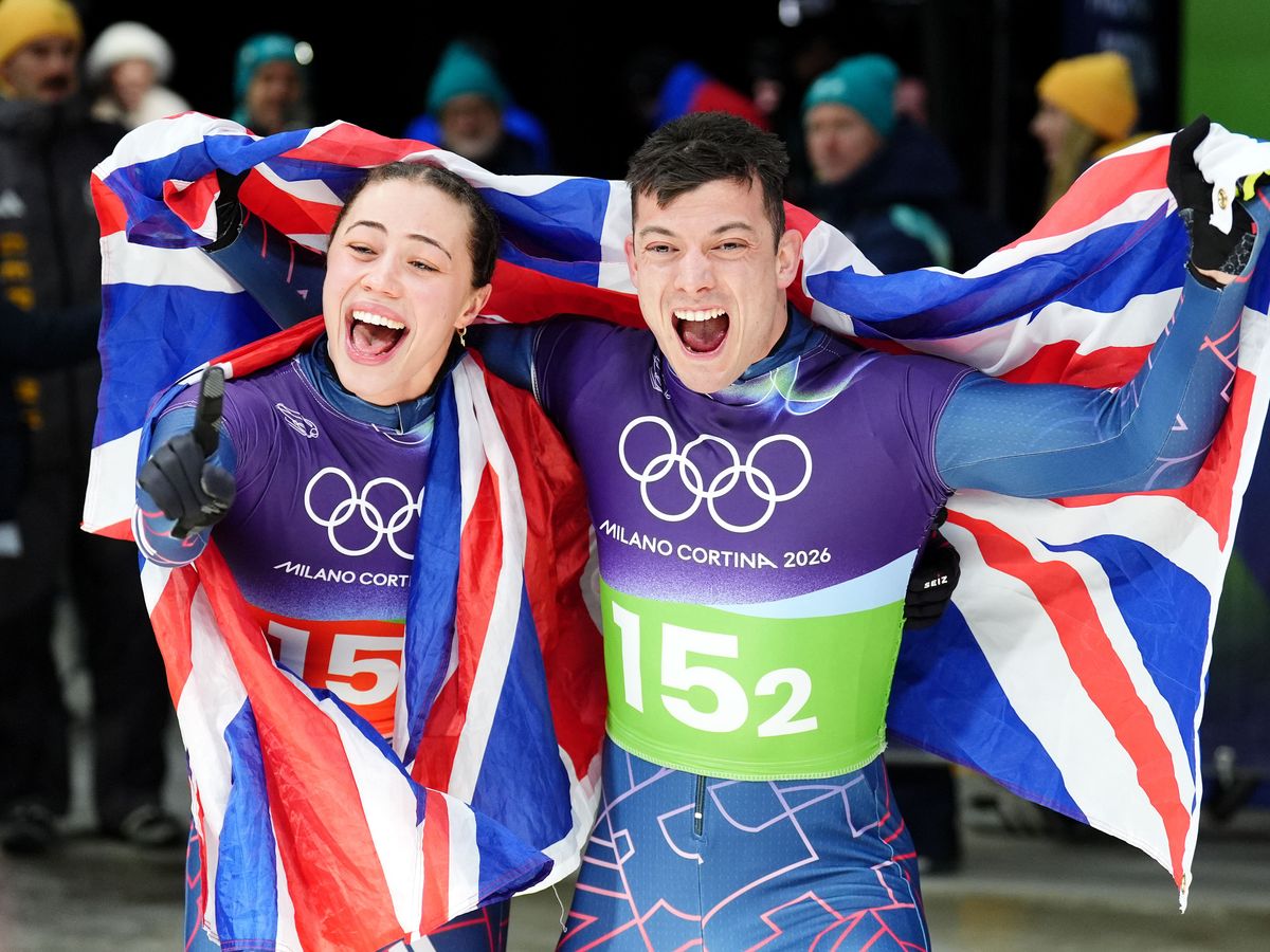 Great Britain&rsquo;s Matt Weston and Tabby Stoecker claim mixed team skeleton gold