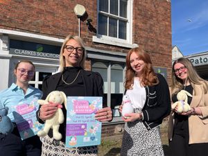 Staff from Clarkes Solicitors in Shifnal are getting in the mood for Easter