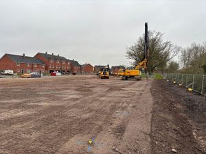 Building work started at the site.