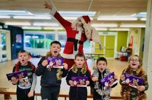 Children enjoying themselves at a previous Crossbar Christmas holiday club. 