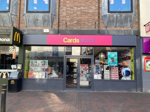 Cards Direct in Greengate Street Stafford. Photo by Staffordshire LDR Kerry Ashdown. Free for use by all LDRS partners