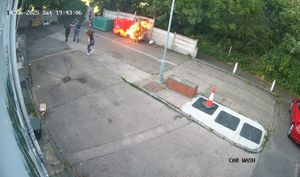 When the fire was lit, it was only meters away from the main petrol tanker