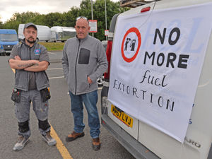 Supporting image for story: Fuel protests: Live updates as go-slow convoys take to M54 and M6