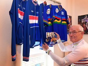Supporting image for story: Staffordshire World Champion Walter Fowler has plenty of pedal power left