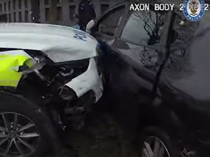 Supporting image for story: Dash-cam shows dangerous driver pursuit brought to dramatic end