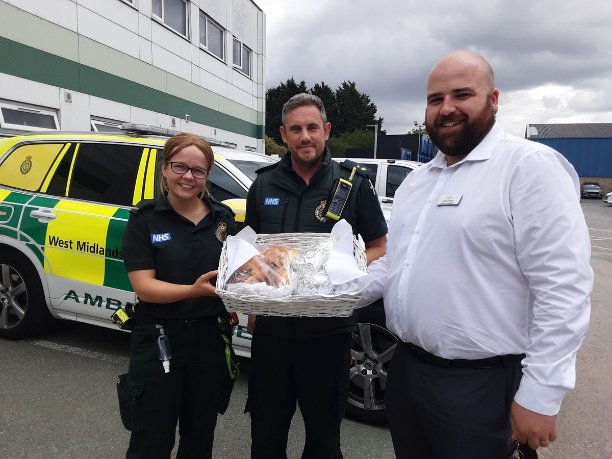 Shrewsbury care home hosts blue light breakfast