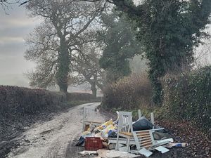Supporting image for story: Stafford council appeal for public's help in tracking down 'litter louts' who dumped waste on a country road