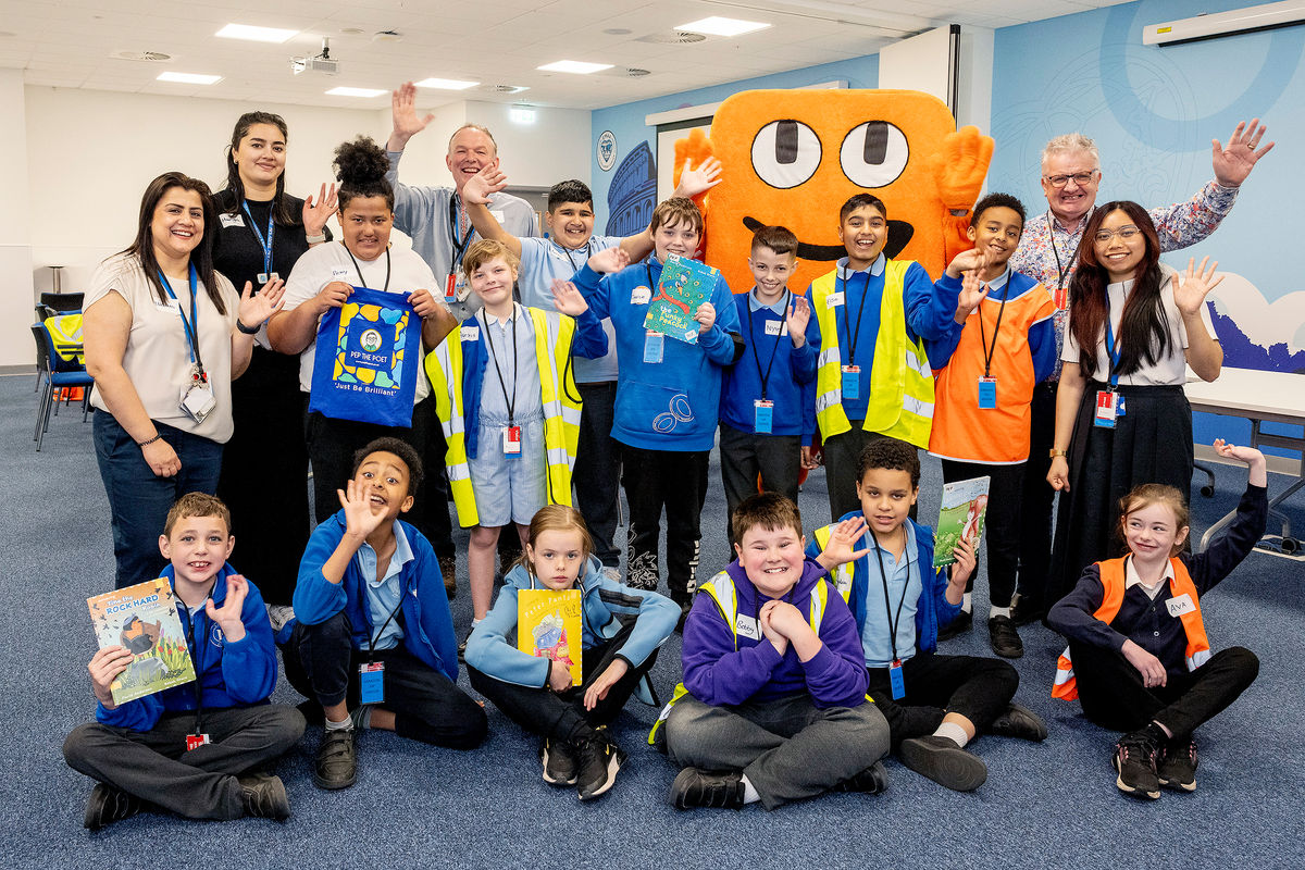 School pupils visit Amazon for poetry workshop
