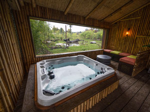 Supporting image for story: Inside West Midland Safari Park's luxurious tiger lodges which are now open for bookings