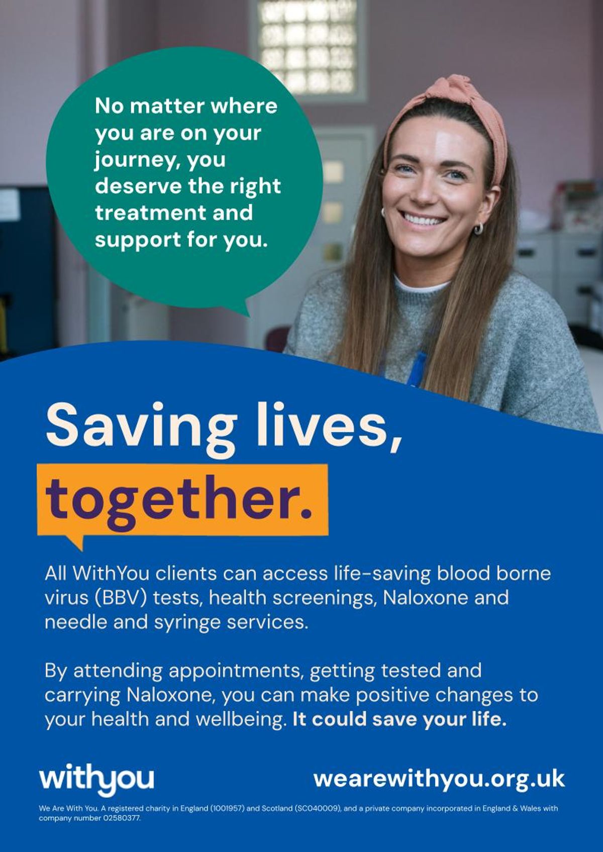 Drug and alcohol treatment charity launches ‘Saving Lives, Together’ campaign to expand life-saving health services Drug and alcohol treatment charity launches ‘Saving Lives, Together’ campaign to expand life-saving health services